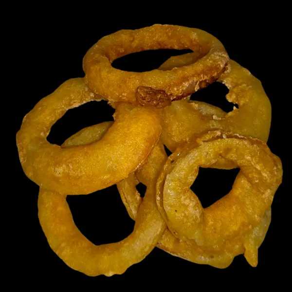 Aros de cebolla rebozados